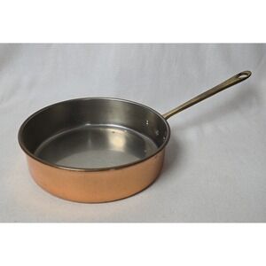 Benjamin Medwin B & M  Copper 7.5" Skillet  Sauté Fry  Pan Brass  Handle Vintage